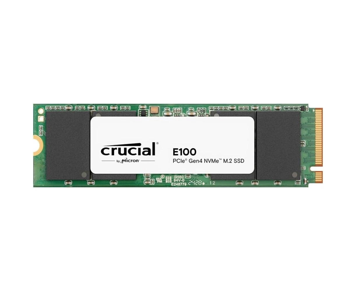 SSD Crucial E100 (CT480 E100 SSD8) 480 GB M.2, NV Me 3 D TLC R/W - 4700/2500 MB/s