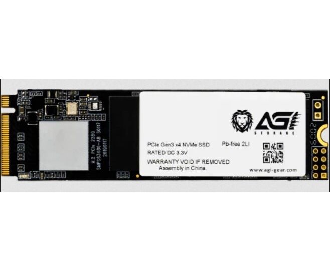 SSD AGI AI198 (AGI1 T0 G16 AI198) 1 TB PC Ie Gen3x4 with NV Me, 2000/1690, IOPS 214/243 K, MTBF 1.6 M, 3 D NAND TLC