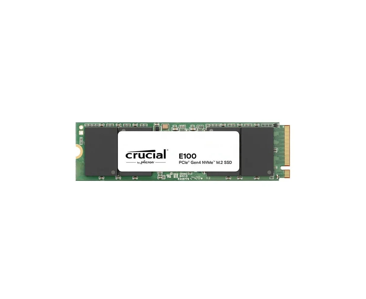 SSD Crucial E100 (CT2000 E100 SSD8) 2.0 Tb M.2 (PC Ie 4x4, up to 5000/4000 M Bs, 3 D NAND, 100 TBW)