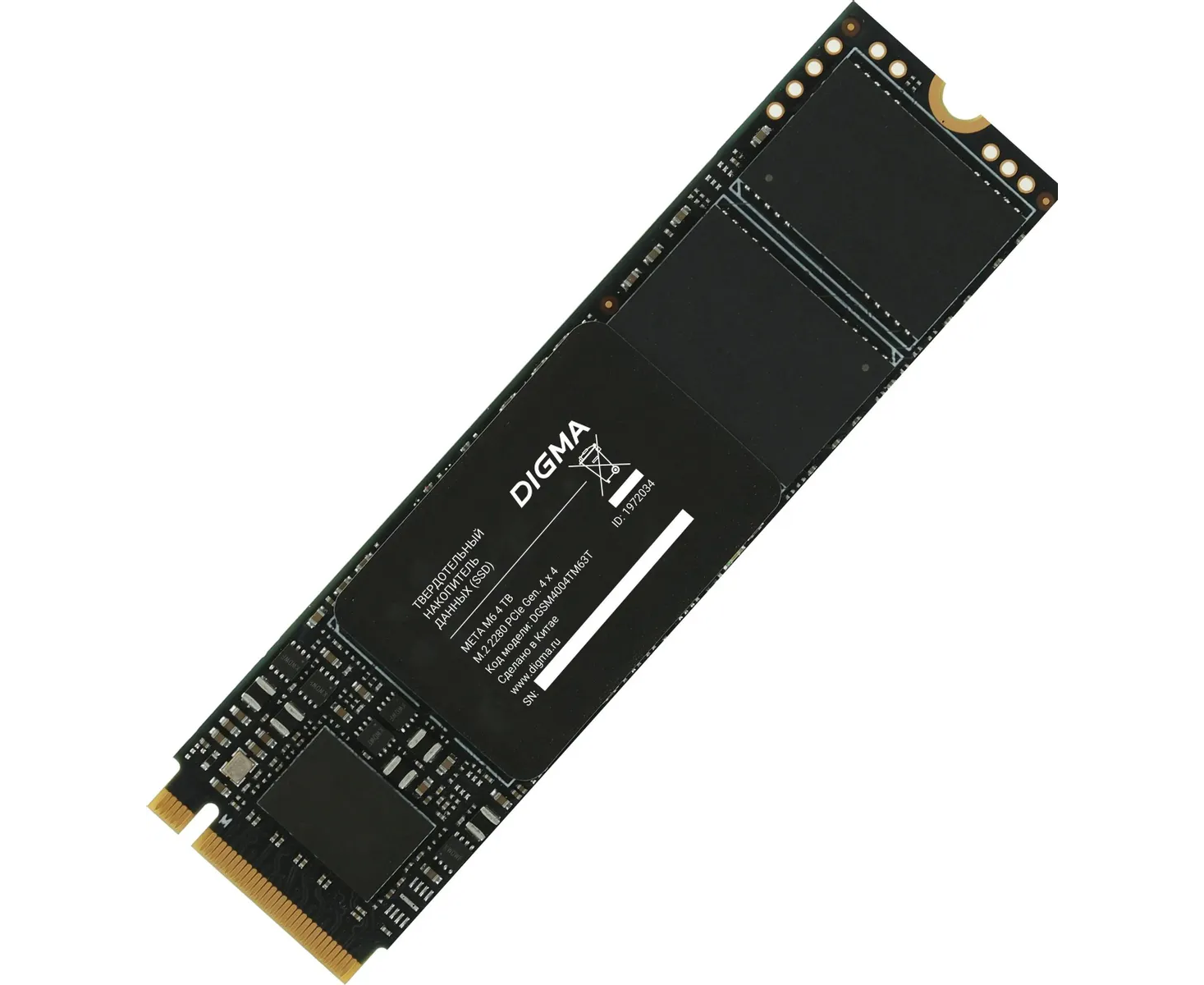 SSD Digma Meta M6 DGSM4004 TM63 T PC Ie 4.0 x4 4 TB M.2 2280