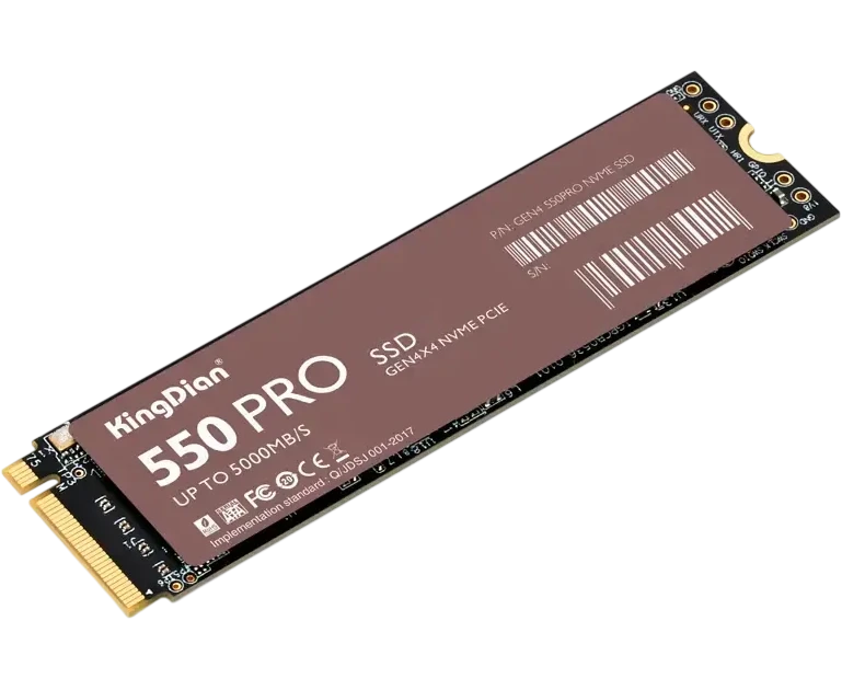 SSD King Dian G48 550 Pro (G48-550 Pro-NVME-M.2-512 GB) 512 Gb, M.2 2280, PCI-E 4.0 x4, 5000/2450 M Bs, NV Me, 300 TBW
