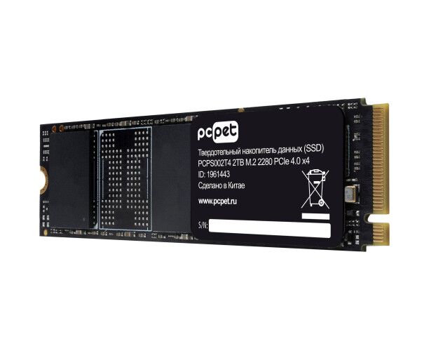 SSD PC Pet PCPS002 T4 2 TB PCI-E 4.0 x4 M.2 2280 OEM