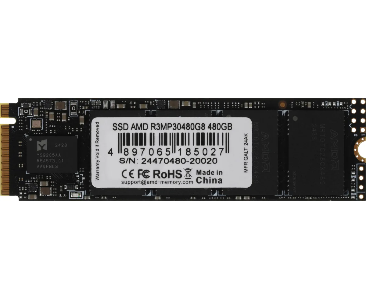 SSD AMD Radeon R3 MP30480 G8 480 GB PC Ie 3.0 x4 M.2 2280