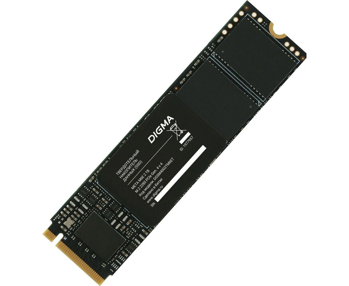 SSD Digma Meta M6 E DGSM4002 TM6 ET PC Ie 4.0 x4 2 TB M.2 2280