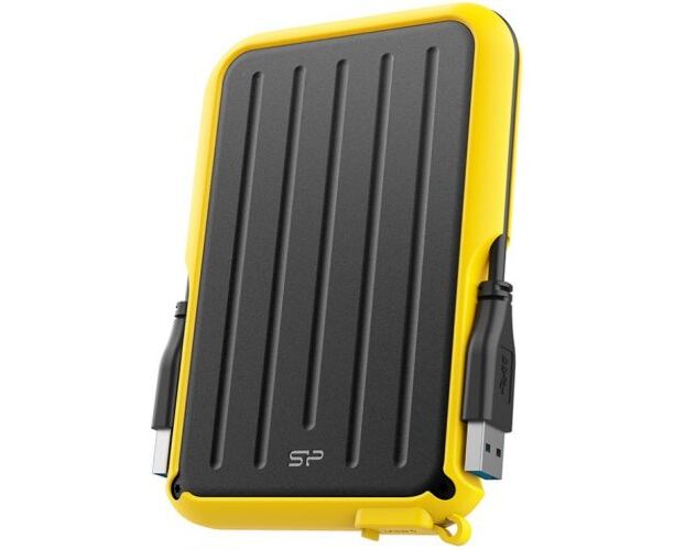 Внешний HDD Silicon Power Armor A66 (SP020 TBPHD66 SS3 Y) 2 TB, 2.5", USB 3.2, Желтый