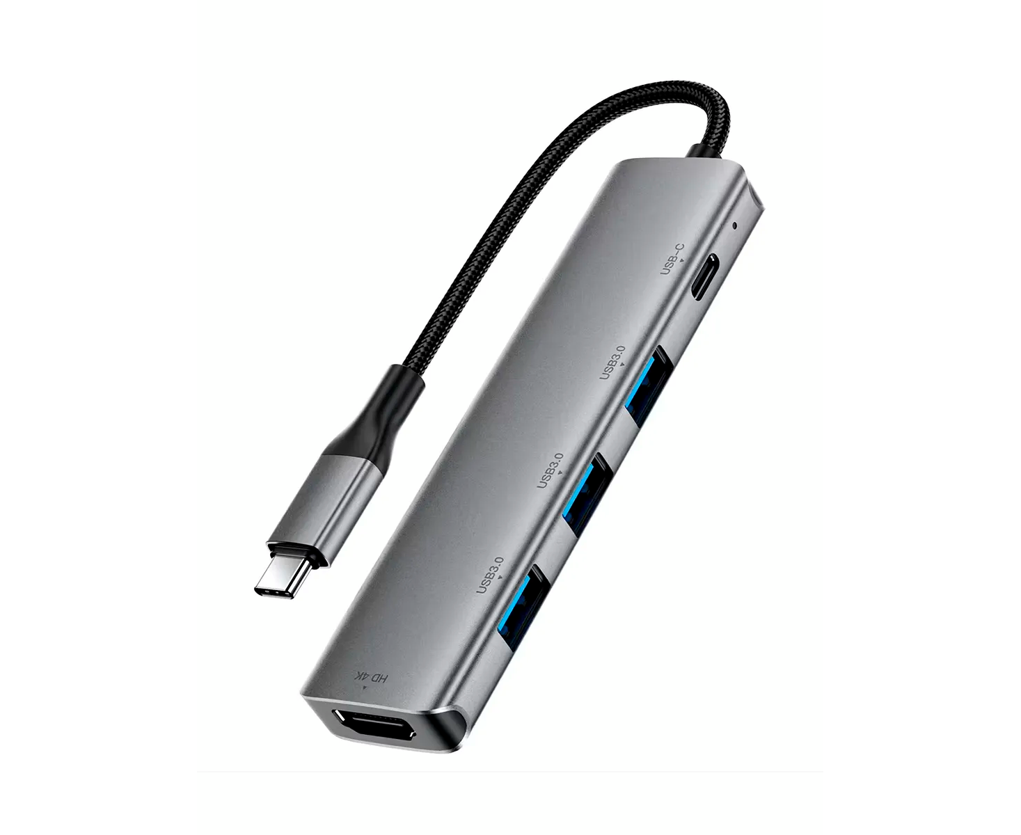 HUB ACEFAST J16 USB-C 5-in-1 docking station metal gray