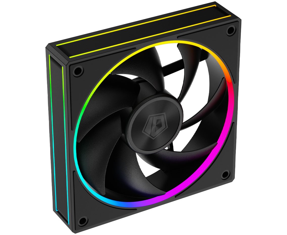 Вентилятор ID-Cooling AF-127-ARGB-K 120x120mm 4-pin 14-30d B 180gr LED Ret