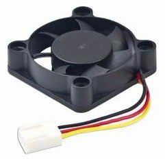 Вентилятор 40 мм Gembird D40 BM-12 A, 40x40x10, 3 pin, 4000 rpm, 30 d BA, подшипник (ball bearing), длина провода 7 см