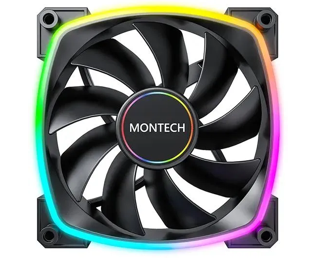 Вентилятор Montech AX140 ARGB (AX140 PWM Black) 140х 140x25 черный 4-pin Ret