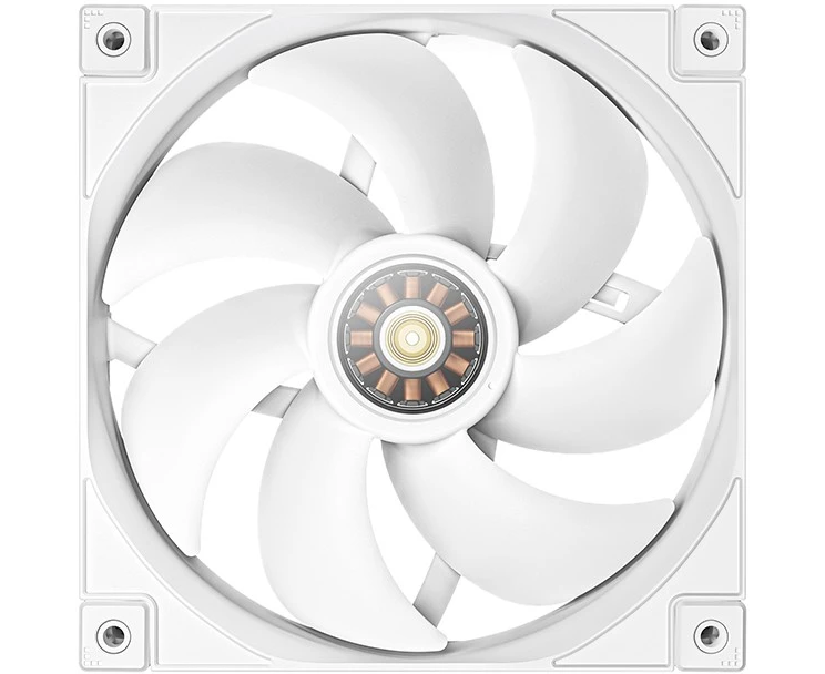 Вентилятор DEEPCOOL FT14 WH 140x140x25мм (PWM, White LED, белый, 500-1650об/мин) Color BOX