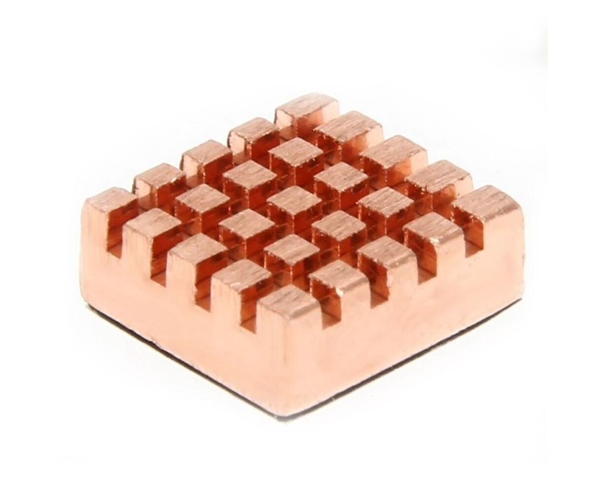 Радиатор ACD RA026 медный Fine Copper Heat Sink (14*12*5.5mm) for Raspberry Pi3 B, Pi3 B+, Pi4
