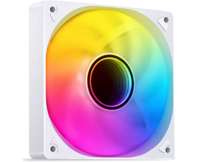 Вентилятор JONSBO SL-120 W 120х 120х 25мм (PWM, ARGB LED, 600-1500об/мин, белый) Retail