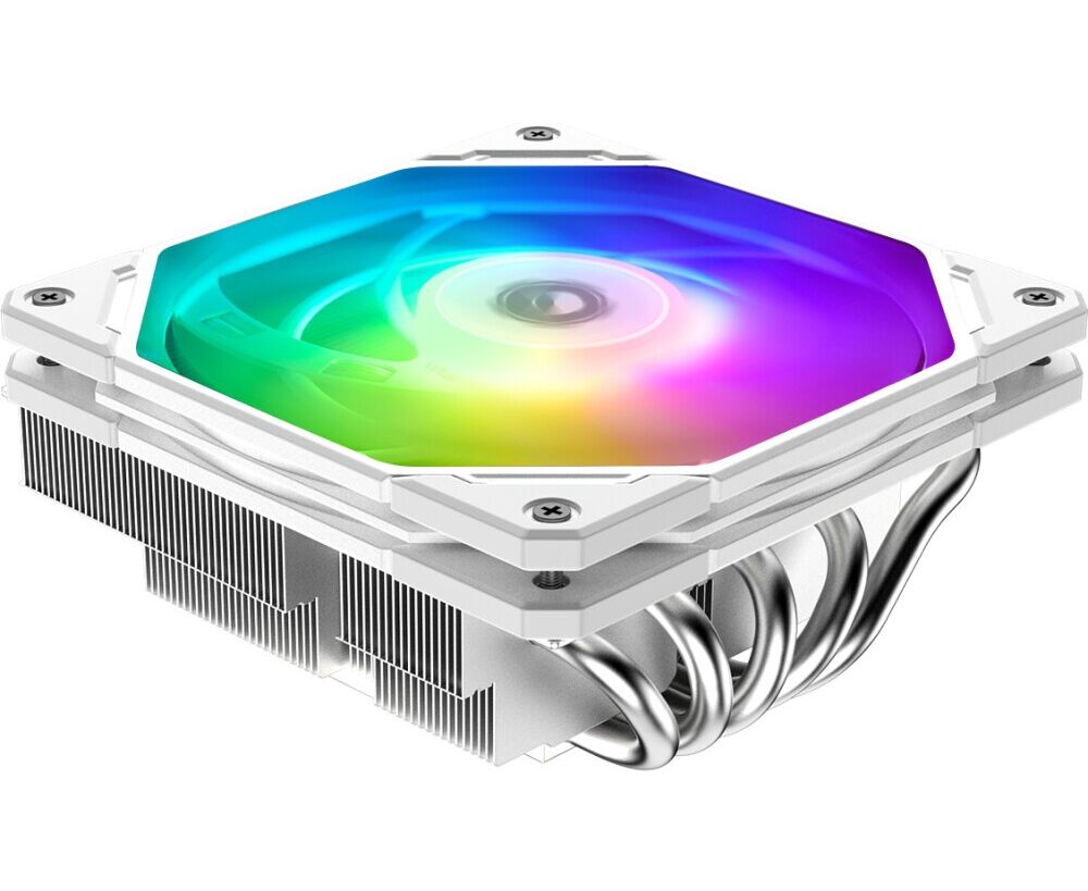 Вентилятор ID-COOLING IS-55 ARGB White 4-pin, 125 W/PWM/LGA1700/1200/ 115x/AM4/AM5/Low profile/Screws