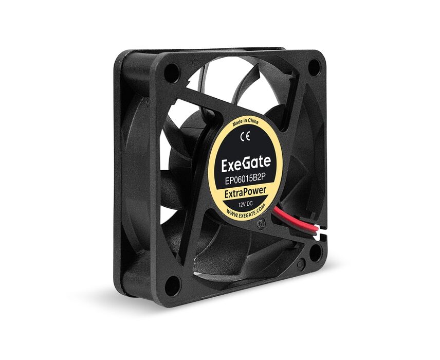 Вентилятор Exe Gate Extra Power EP06015 B2 P EX295226 RUS (60x60x15 мм, 2-Ball (двойной шарикоподшипник), 2pin, 5000 RPM, 34d BA)