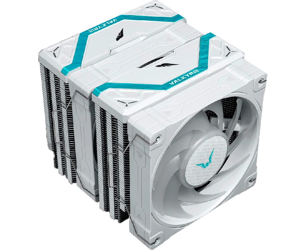 Кулер Valkyrie DL125 Vind White (HW NA125-W) / 6 H Px6mm, 230 W TDP, 2x120mm ARGB fans, 800-1850 RPM, 80 CFM, 29d BA