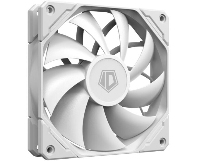 Вентилятор ID-COOLING TF-12025-Pro White 120x120x25мм (PWM, резиновые углы, белый, 500-1800об/мин) Box