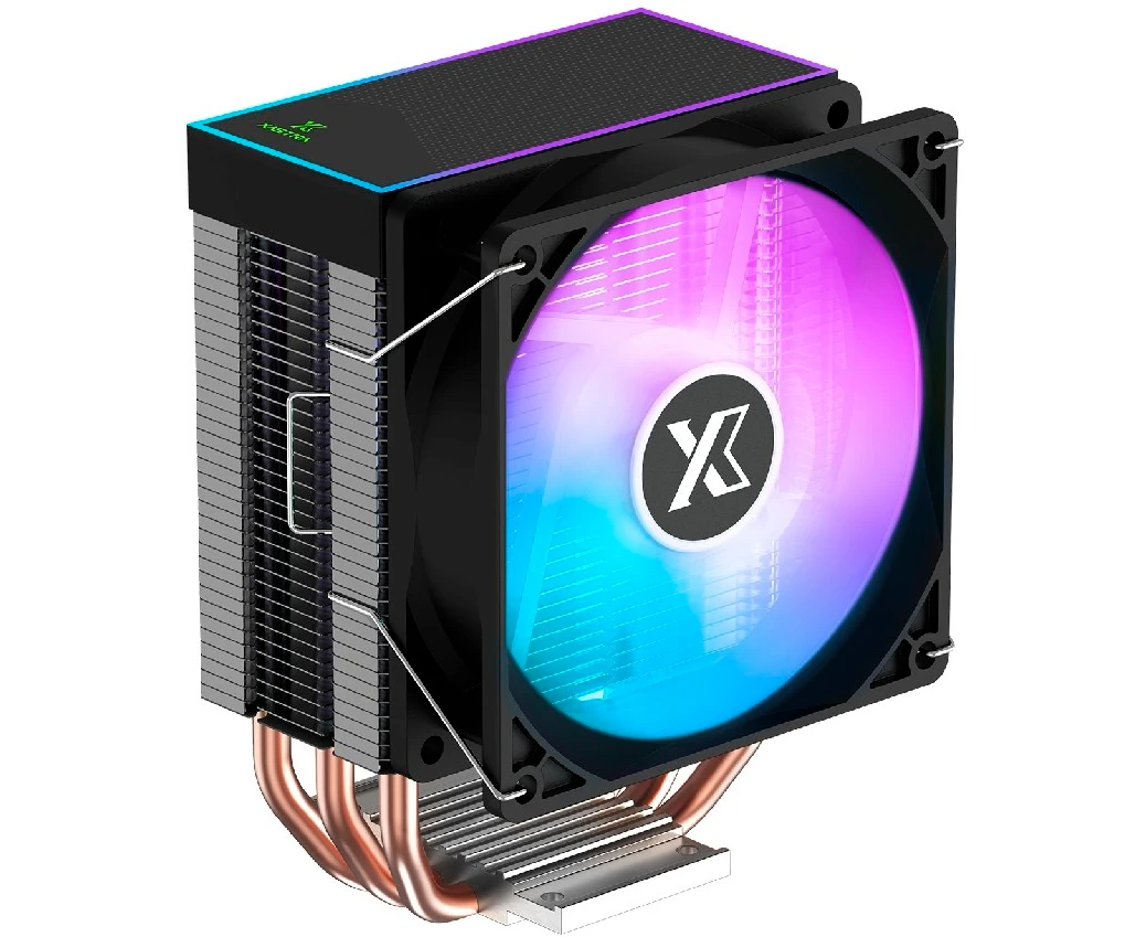 Кулер XASTRA AE903 FRGB LGA1851/1700/1200/115 X/AM5/AM4 (TDP 130 W, 3 тепл.трубки, PWM Fan FRGB 92mm, Top cover with FRGB LED) RET