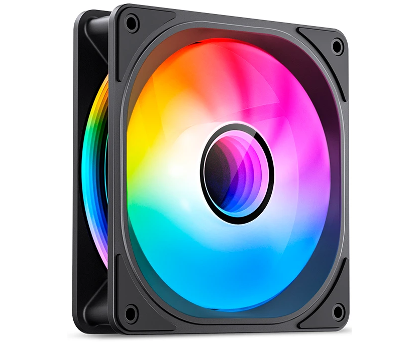 Вентилятор JONSBO FR-606 BR 120х 120х 25мм Reverse (PWM, ARGB LED, 800-1500об/мин, черный) Retail