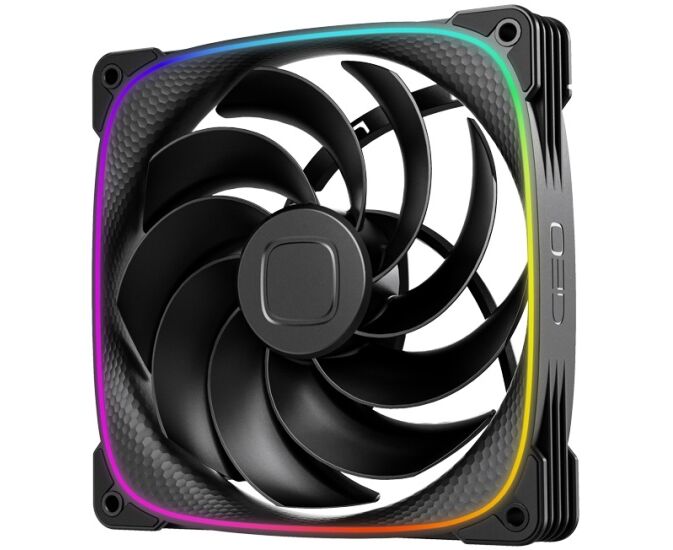 Вентилятор Geometric Future Squama 2503 RB-14 Reverse Black (1 F2503 R114000) / 140mm, PWM, 2100 RPM, 71.80 CFM, 34.0 d BA, 5 V ARGB