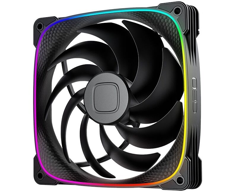 Вентилятор Geometric Future Squama 2503 B-14 Single Pack (1 F2503 B114000) / 140mm, PWM, 2400 RPM, 91.15 CFM, 34.0 d BA, 5 V ARGB, Black