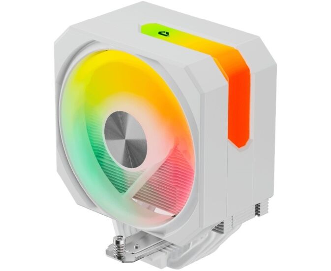 Кулер up Here UP1 TC6 C White ARGB / 6 H Px6mm, 250 W TDP, single tower, 1x120mm ARGB fan, 600-1650 RPM, 68 CFM, 25d BA