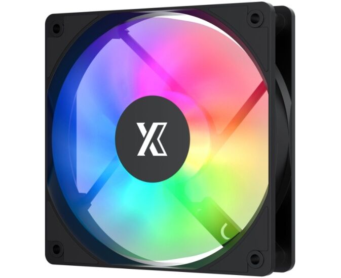 Вентилятор XASTRA FC120 B ARGB reverse single pack (FC120-1 BA-SRX-GL) 120x120x25мм (ARGB, PWM, black) Box