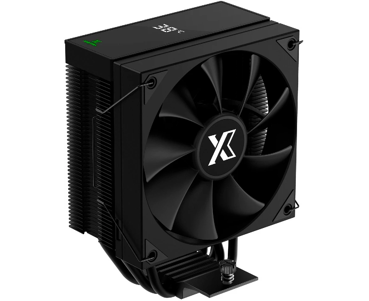 Кулер XASTRA AR400 Digital BK LGA1851/1700/1200/115 X/AM5/AM4 (TDP 220 W, 4 тепл.трубки ,PWM Fan 120mm black , top cover with display, black
