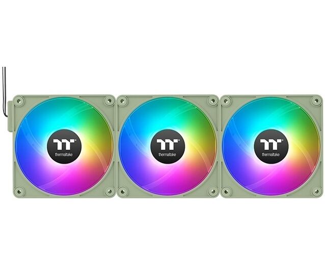 Вентилятор Thermaltake CT120 EX Sync Matcha ARGB зеленый (CL-F196-PL12 MG-A) 4-pin 28.5d B Ret