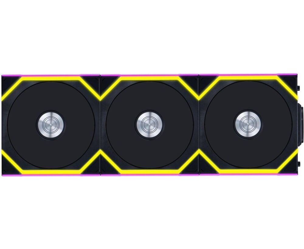 Комплект вентиляторов (3шт.) Lian Li UNI Fan SL Wireless 120 Reverse Blade (G99.12 RSL1 W3 B.R0)/12 RSL1 W3 B Black/120x124,5x28мм (PWM, ARGB, 2000 об/мин)