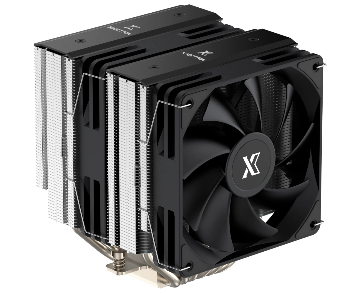 Кулер XASTRA AX620 Basic LGA1851/1700/1200/115 X/AM5/AM4 (Dual Tower, TDP 265 W, 6 тепл.трубок 6мм , 2x PWM 120mm black ,медное основание) RET