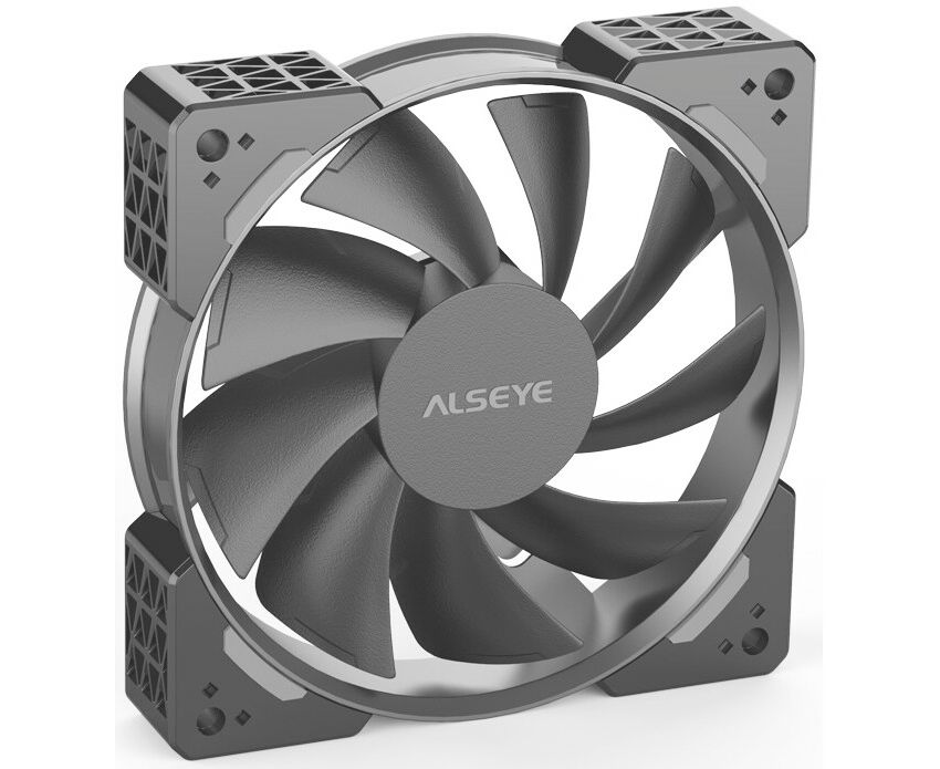Вентилятор ALSEYE N12-B Black N12-B Black 120*120*25mm, 700-1800 RPM, 25.98-62.46 CFM, 7.4-34.8d B(A)
