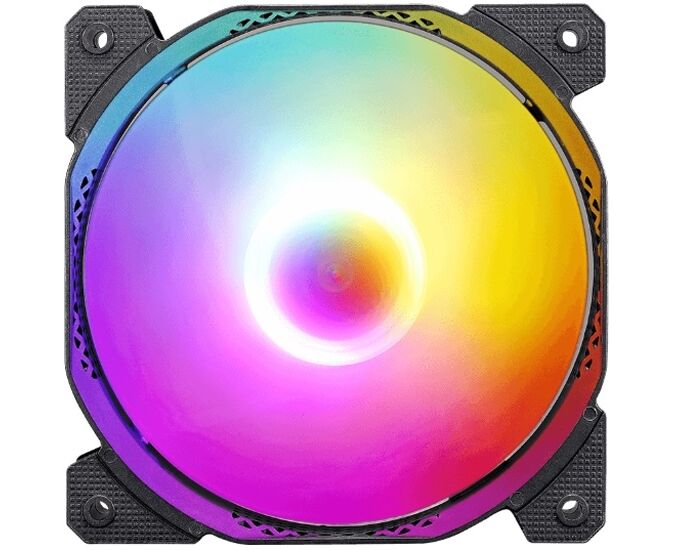 Вентилятор Formula Cosmic 12 BK FR, RGB 120х 120x25 черный 3-pin 4-pin (Molex) Ret