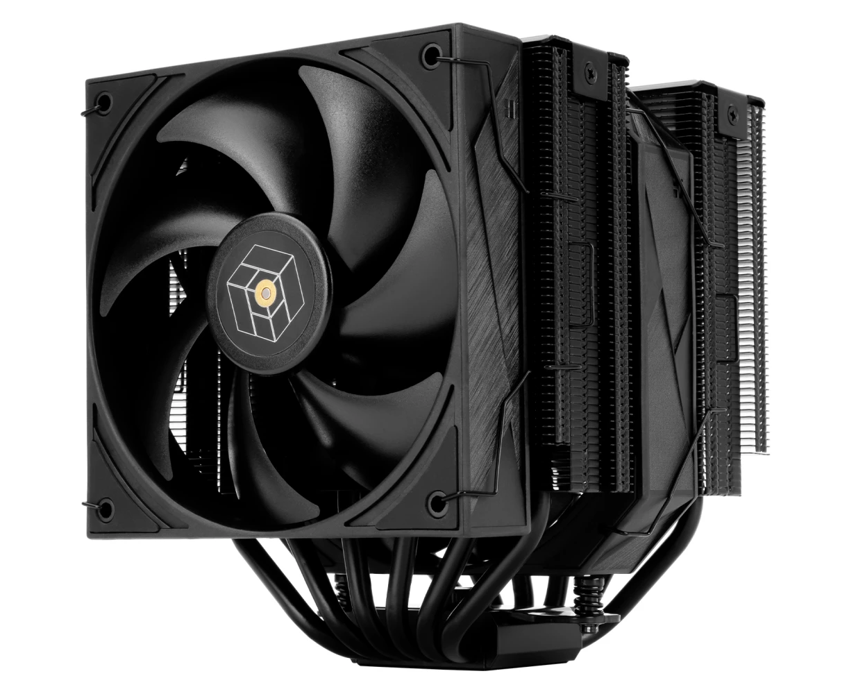 Кулер Thermalright Royal Pretor 130 Black (RP130-BL) 4-pin PWM, 158mm, Ni/Cu, 6x6mm, 1x120+1x130mm, 80.45 CFM/81.88 CFM, 29.4d BA/28.3d BA