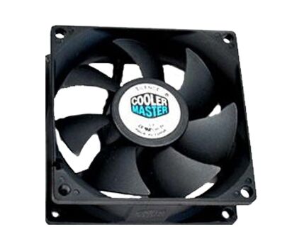 Вентилятор 120 мм Cooler Master Silence (NCR-12 K1-GP), 120x120x25mm, 1200rpm, 19d BA, 44.72 CFM, 4pin molex к БП , подшипник скольжения с винтовой нарезкой Rifle Bearing (RB)