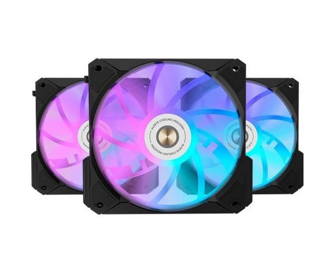 Вентилятор ALSEYE i12 B-K3 Black 120x120x25mm DC 12 V, 0.21 A 800-1800