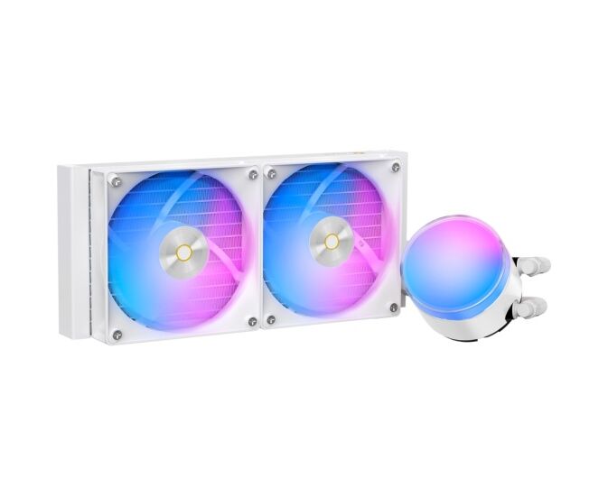 Вентилятор Ocypus Delta L24 WH ARGB V2, 240mm, ARGB Pump,2x120mm ARGB fans, LGA115 X/1200/1700/18 XX, AM4/AM5