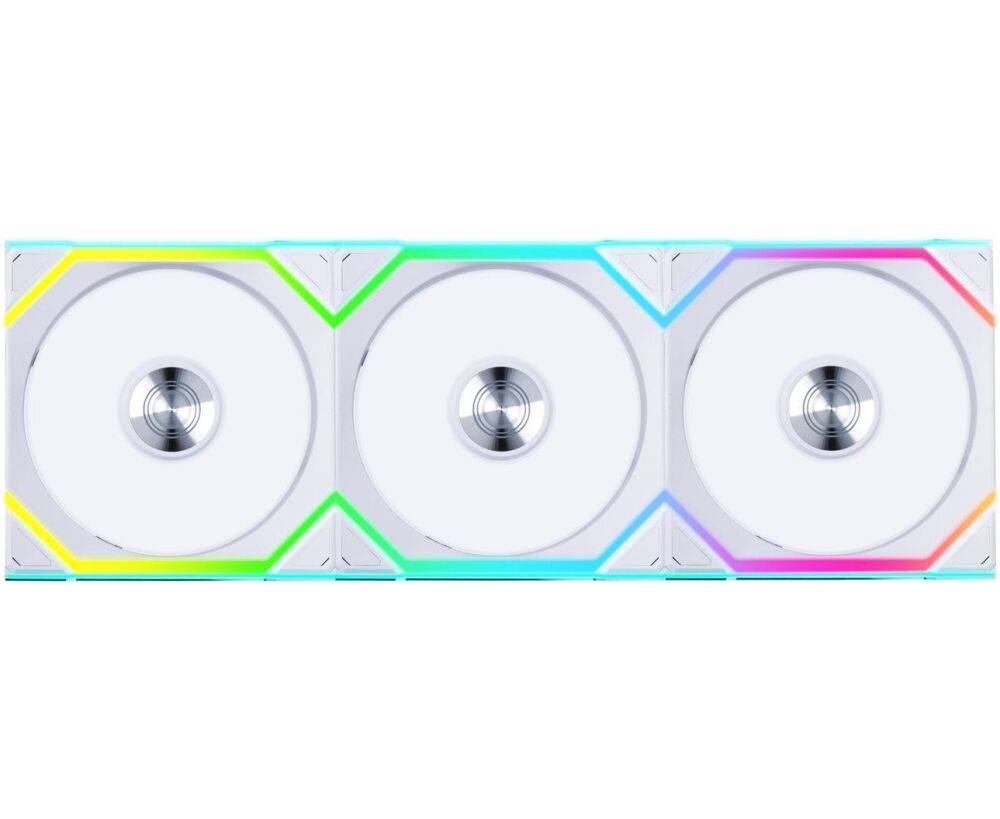 Комплект вентиляторов (3шт.) Lian Li UNI Fan SL Wireless 120 Reverse Blade (G99.12 RSL1 W3 W.R0)/12 RSL1 W3 W White/120x124,5x28мм (PWM, ARGB, 2000 об/мин)