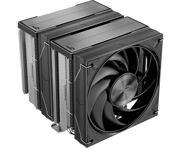 Кулер SAMA A60 E (A60-XXWNNXOX-G) (265 W, 4-pin PWM, 156.5mm, 6x6mm, 2x120mm, 78 CFM, 29d BA, 2200 RPM, S 1851/1700/1200/115 X, AM5)