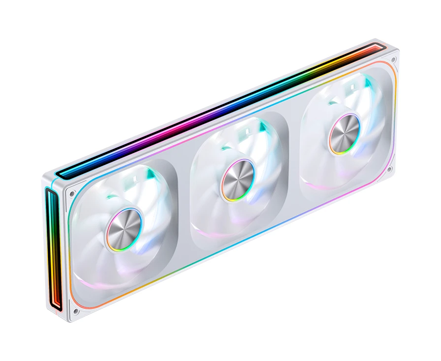 Вентилятор JONSBO ZA-360 W (3 in 1) 120х 120х 28мм (PWM, ARGB LED, 700-2400об/мин, белый) Retail