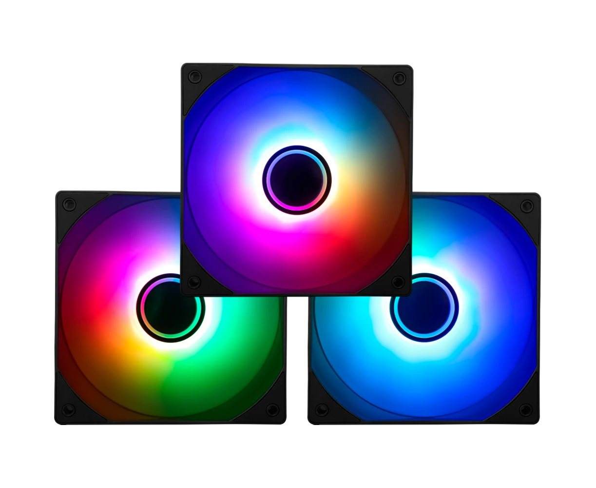 Комплект вентиляторов (3 шт.) Thermalright TL-C12 B-S V3 x3 (TRTLC12 BSV3.3 P) / ARGB / 120mm PWM