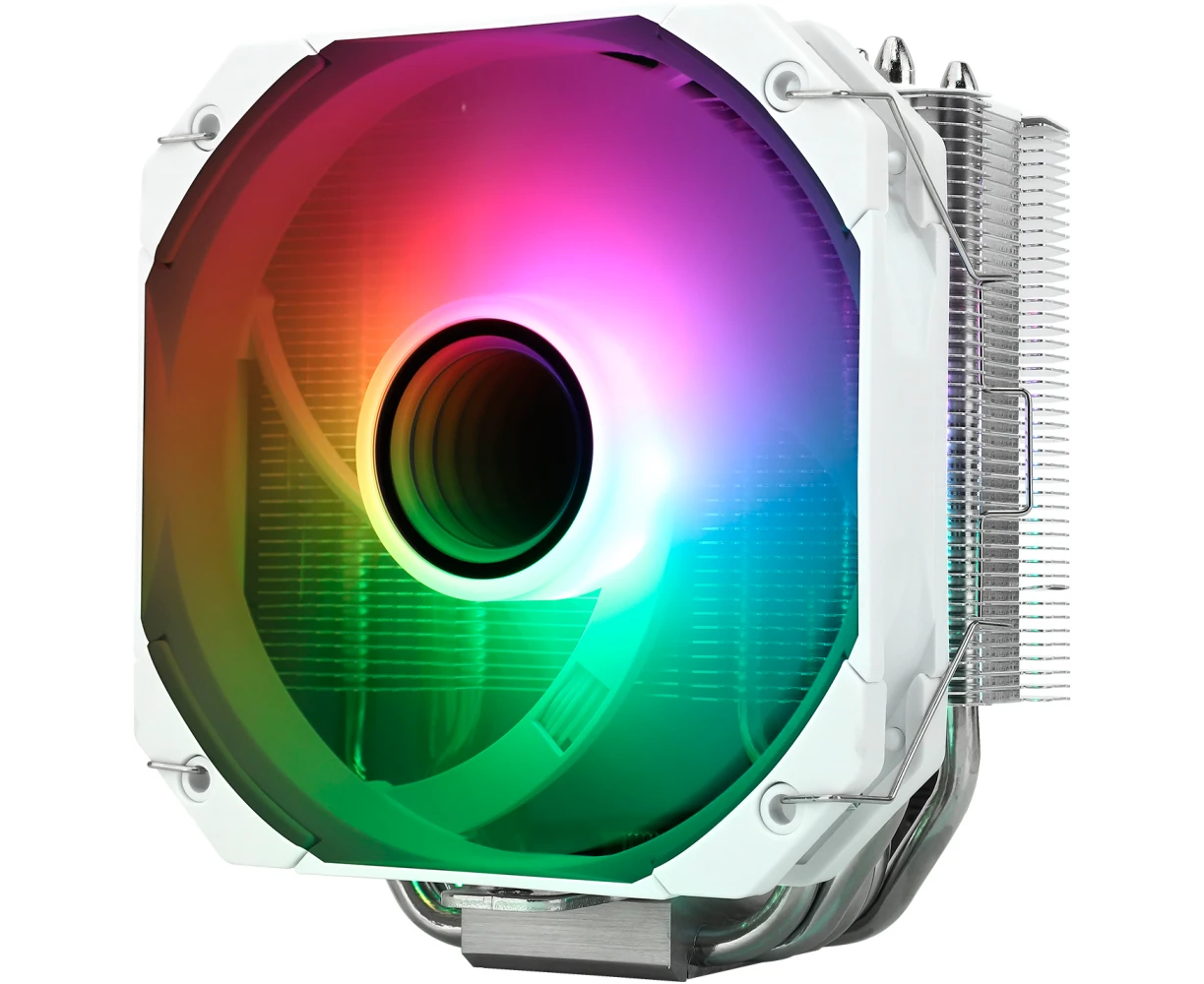 Кулер Thermalright Assassin King 120 Mini White ARGB V3 LGA115 X/1200/1700/AM4/AM5 (120mm ARGB PWM Fan, медное основание, 5 тепл. трубок 6мм)