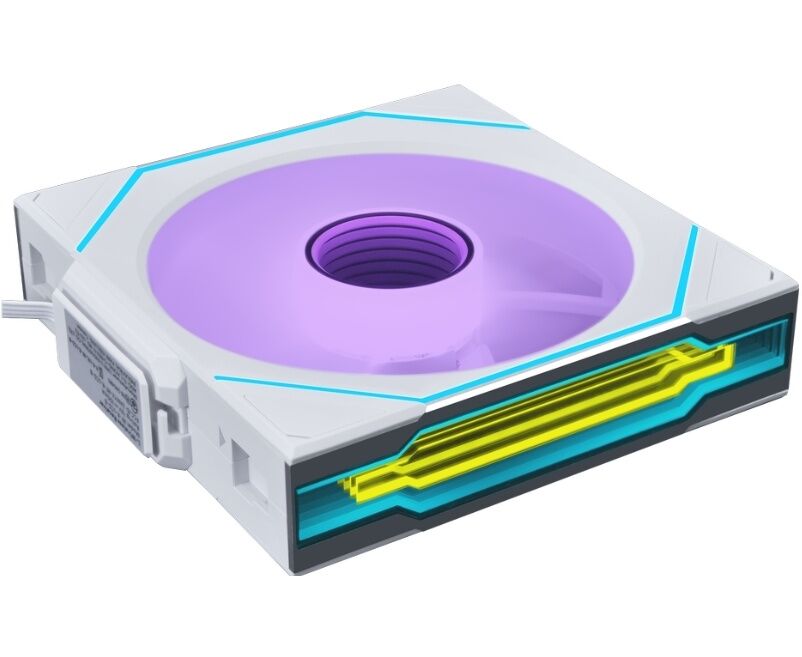 Вентилятор Lian Li Uni Fan SL-INF Wireless 120 (G99.12 SLIN1 W1 W.R0) / 12 SLIN1 W1 W White / 120x122,1x25мм (PWM, ARGB, 2300 об/мин (Max.), 29,2d Ba)