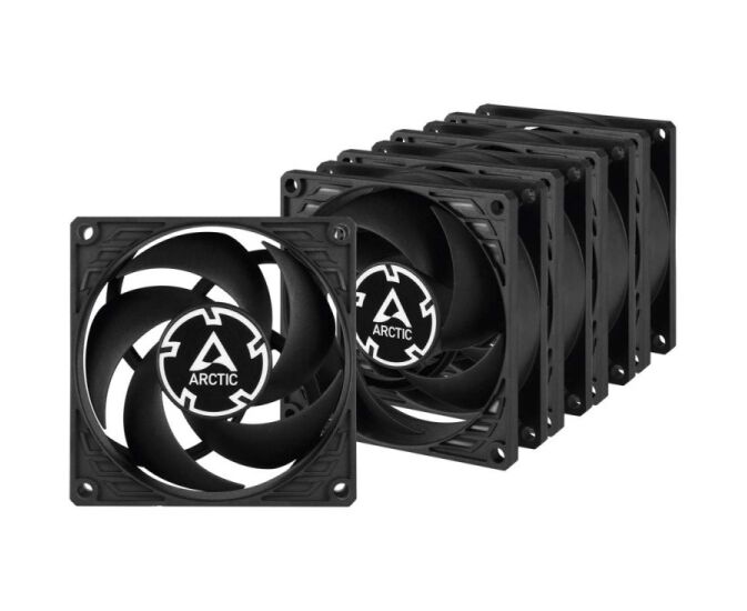 Вентилятор ARCTIC P8 PWM PST (ACFAN00154 A) Value Pack (Black/Black) - retail