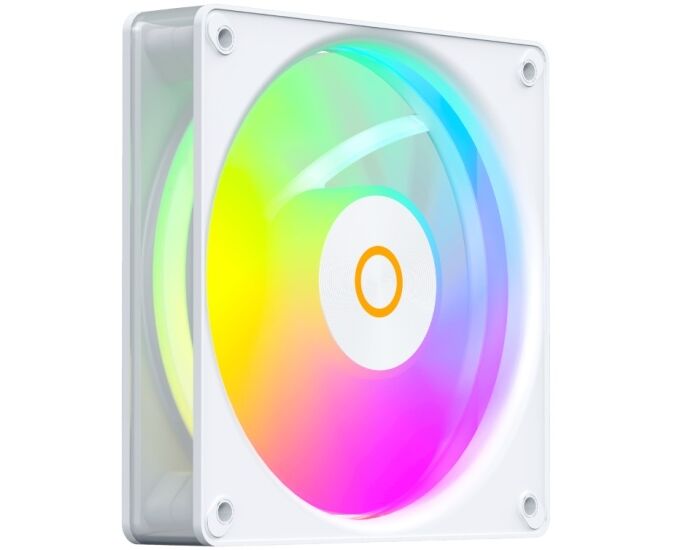 Вентилятор Ocypus Gamma F12 Elite WH ARGB, 120x120x25mm, 4-Pin PWM, 600-1800 RPM, 26 DBA Max, Hydro Bearing