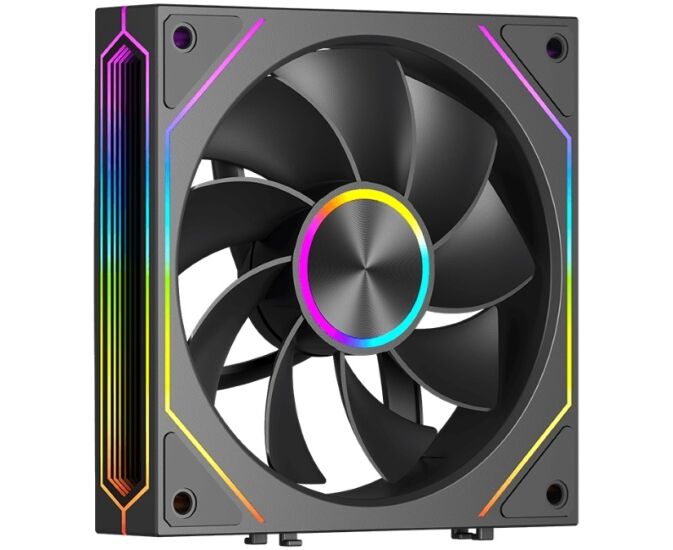 Вентилятор Pc Cooler F3 X120 R BK Reverse ARGB (F3 X120 R ARGB BK) 120х 120x25 черный 4-pin 28.4д Б Ret