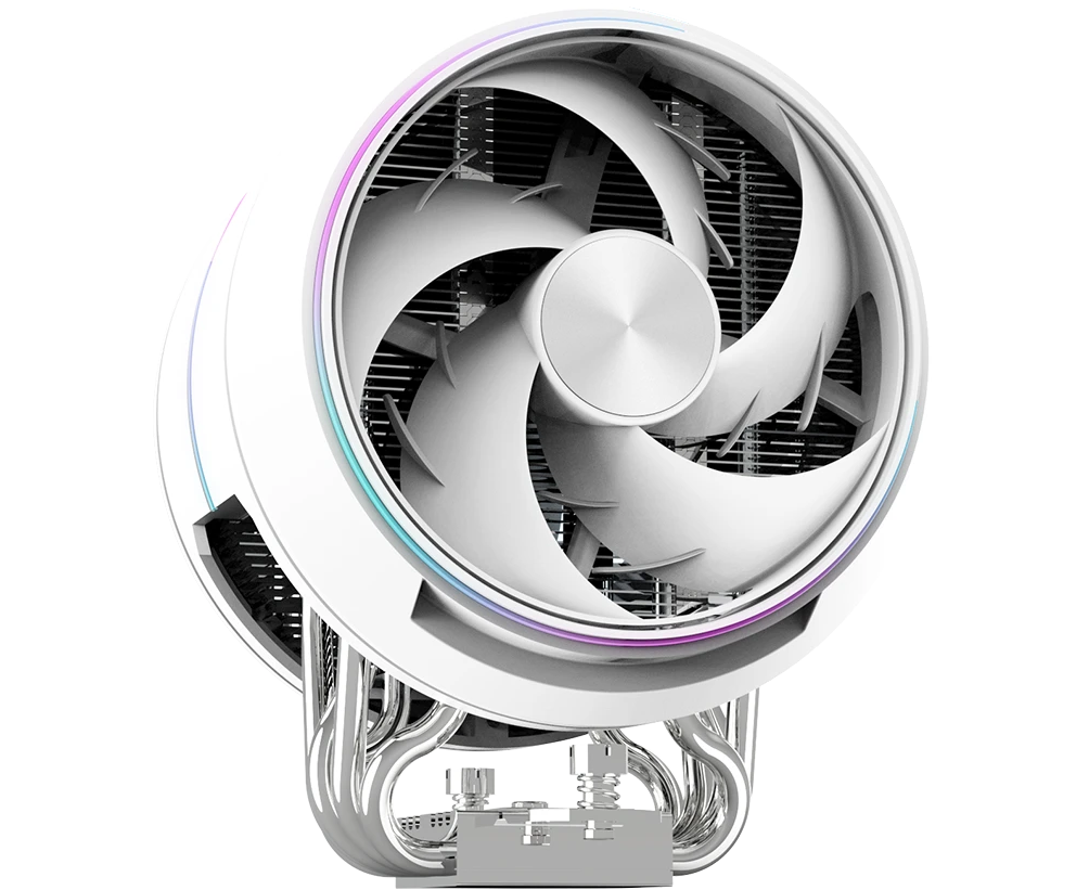 Вентилятор ZALMAN ZET5 White, 5 Heat pipes, 4-Pin PWM, 600-2000 RPM, 30.4 DBA Max, Hydro Bearing, Full Socket Support