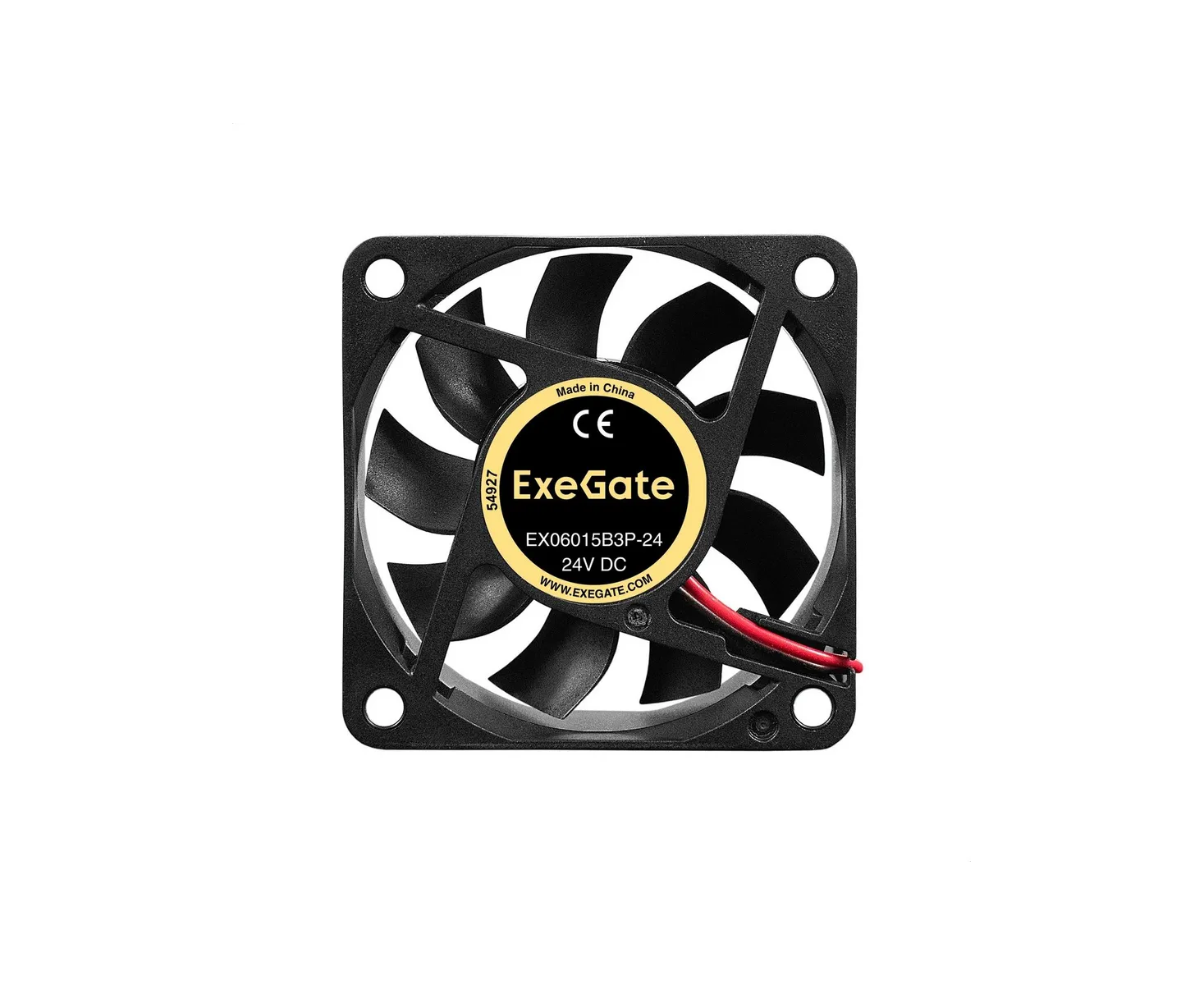 Вентилятор Exegate EX06015 B3 P-24 EX297076 RUS 60x60x15 mm, 5000rpm, 21.5 CFM, 35,5d Ba, 3-pin
