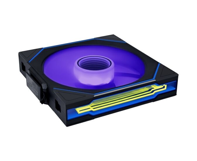 Вентилятор Lian Li UNI Fan SL-INF Wireless 140 Reverse Blade/14 RSLIN1 W1 B Black/(G99.14 RSLIN1 W1 B.R0) 140x140x25мм (PWM, ARGB, 1700 об/мин, 28,6d Ba)