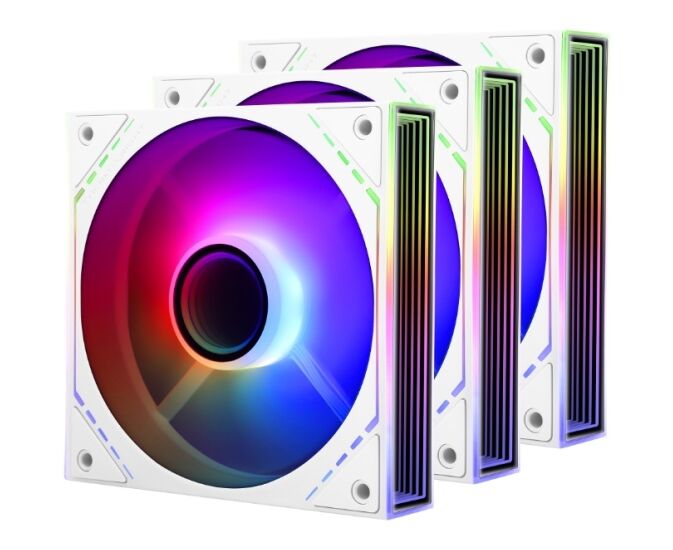 Комплект вентиляторов (3 шт.) Thermalright TL-M12 W-S X3 (Pack of 3) (TRTLM12 WS.3 P) / ARGB / 120mm PWM