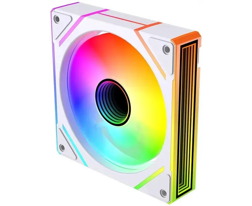 Вентилятор Bloody BD-CF120 ARGB2 LCD ARGB (BD-CF120 ARGB2-WH) 120х 120x25 белый 4-pin 26д Б (упак. 1шт) Ret